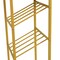 Flash Furniture Jura Metal Bar and Wine Table w/2 Slanted Shelves for Bottle Storage and Hanging Glass, Gold Frame NAN-F-HY-B23102-GLDMRBL-GG - alternate 2
